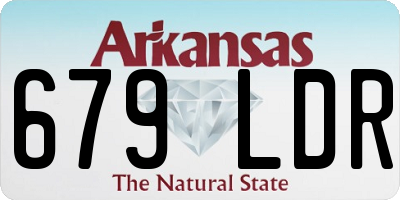 AR license plate 679LDR