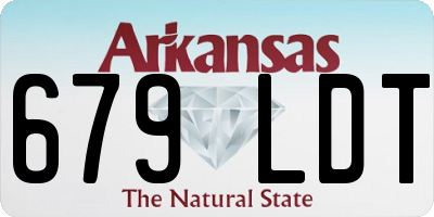AR license plate 679LDT