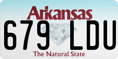 AR license plate 679LDU