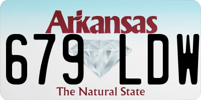 AR license plate 679LDW