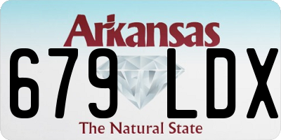 AR license plate 679LDX