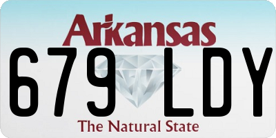 AR license plate 679LDY