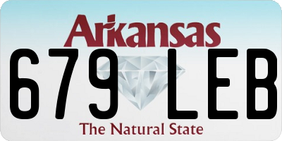 AR license plate 679LEB