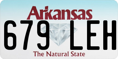 AR license plate 679LEH