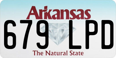 AR license plate 679LPD
