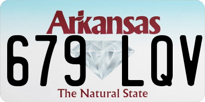 AR license plate 679LQV