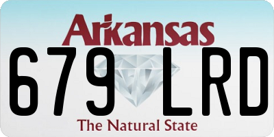 AR license plate 679LRD