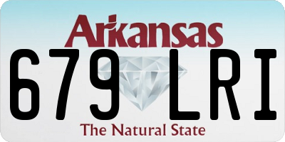 AR license plate 679LRI