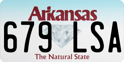 AR license plate 679LSA