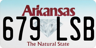 AR license plate 679LSB
