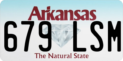 AR license plate 679LSM