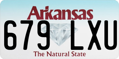 AR license plate 679LXU
