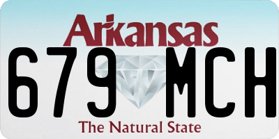 AR license plate 679MCH