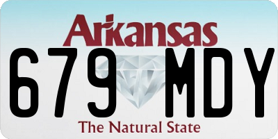 AR license plate 679MDY