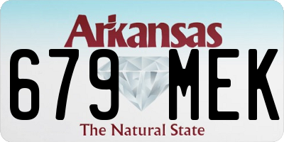 AR license plate 679MEK