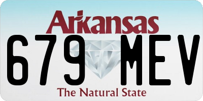 AR license plate 679MEV