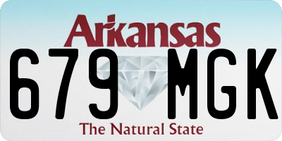 AR license plate 679MGK