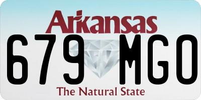 AR license plate 679MGO