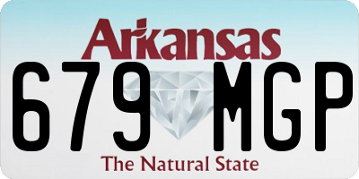 AR license plate 679MGP