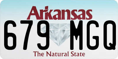 AR license plate 679MGQ