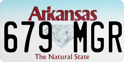 AR license plate 679MGR
