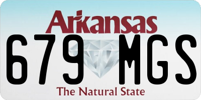 AR license plate 679MGS