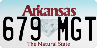 AR license plate 679MGT