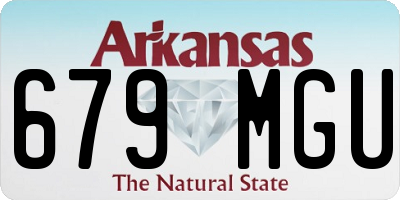 AR license plate 679MGU