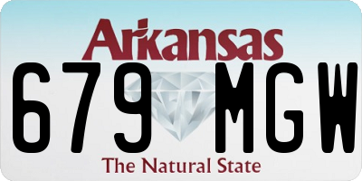 AR license plate 679MGW