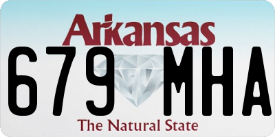 AR license plate 679MHA