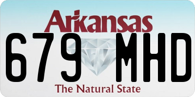AR license plate 679MHD
