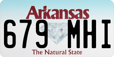 AR license plate 679MHI