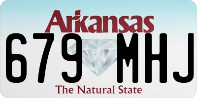 AR license plate 679MHJ