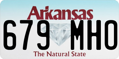 AR license plate 679MHO