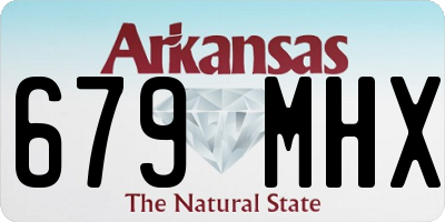 AR license plate 679MHX
