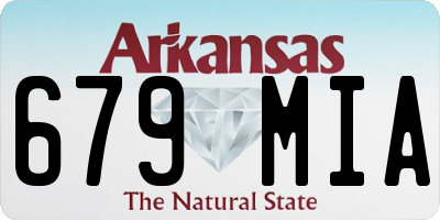 AR license plate 679MIA