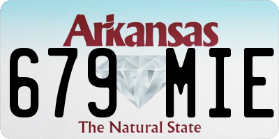 AR license plate 679MIE
