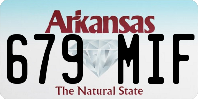 AR license plate 679MIF