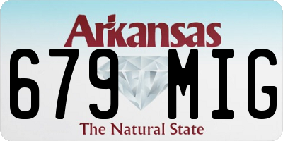 AR license plate 679MIG