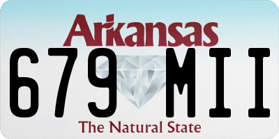AR license plate 679MII