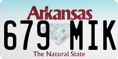 AR license plate 679MIK