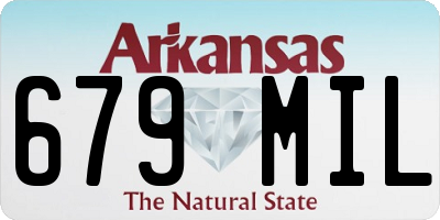 AR license plate 679MIL