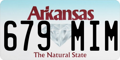 AR license plate 679MIM