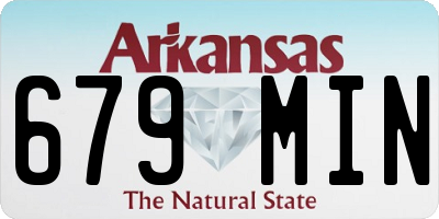 AR license plate 679MIN