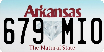 AR license plate 679MIO