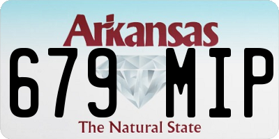AR license plate 679MIP