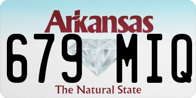 AR license plate 679MIQ