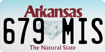 AR license plate 679MIS