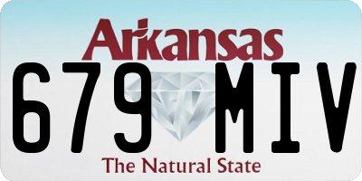 AR license plate 679MIV