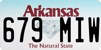 AR license plate 679MIW